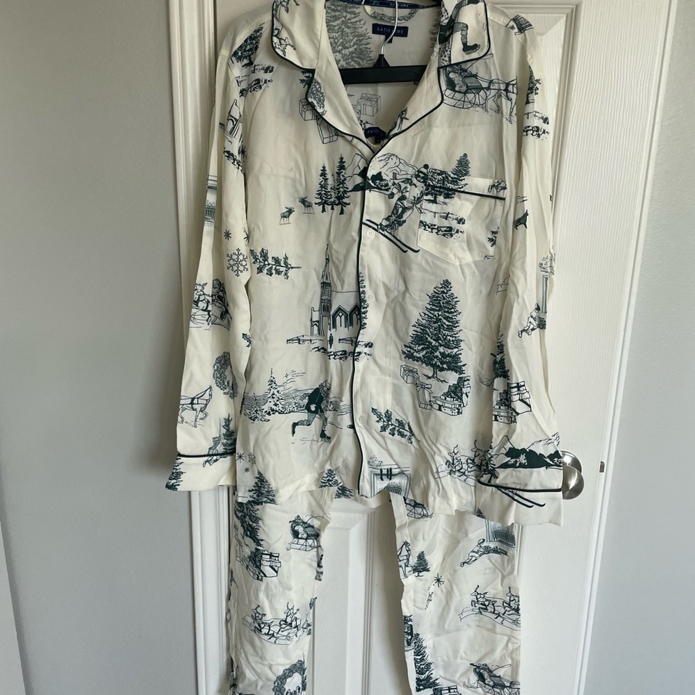 Katie Kime Holiday Apres Toile Pants Set